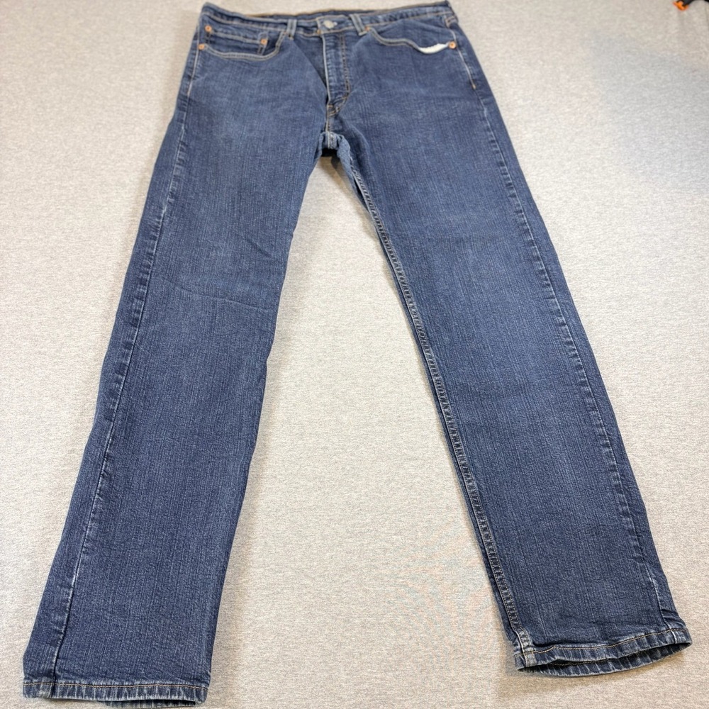 Levi 505 Regular Fit Jeans Mens 34x32 Blue Straight Leg Denim